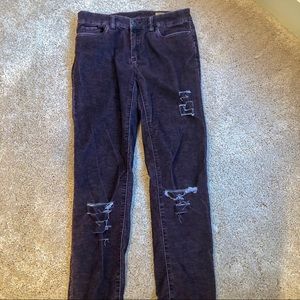 BLANK NYC Dark Purple Corduroy Pants